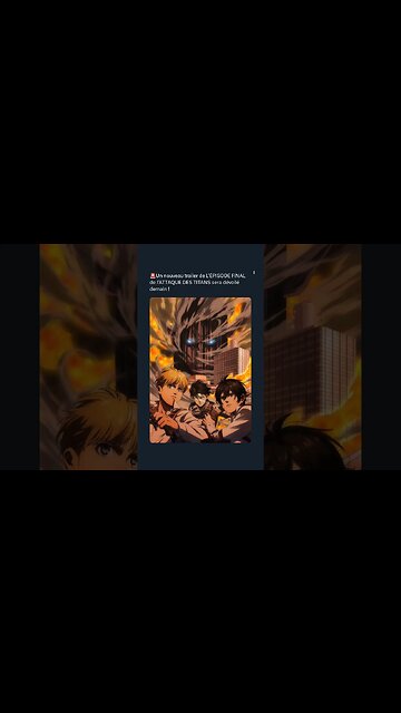 Un nouveau trailer de L’ÉPISODE FINAL de l’ATTAQUE DES TITANS sera dévoilé demain !