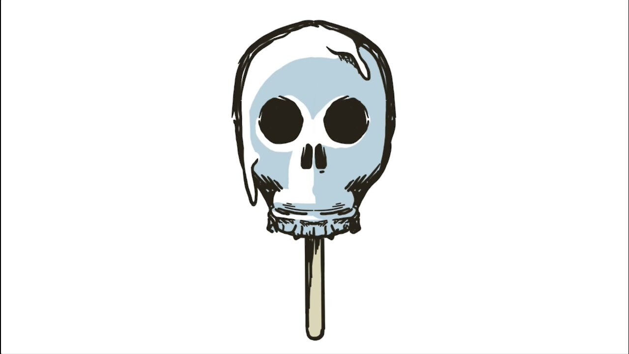 Pop Skull Popsicle Time-Lapse Illustration