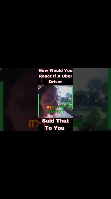 What Would You Do If Your Uber Driver Came To You Like This?