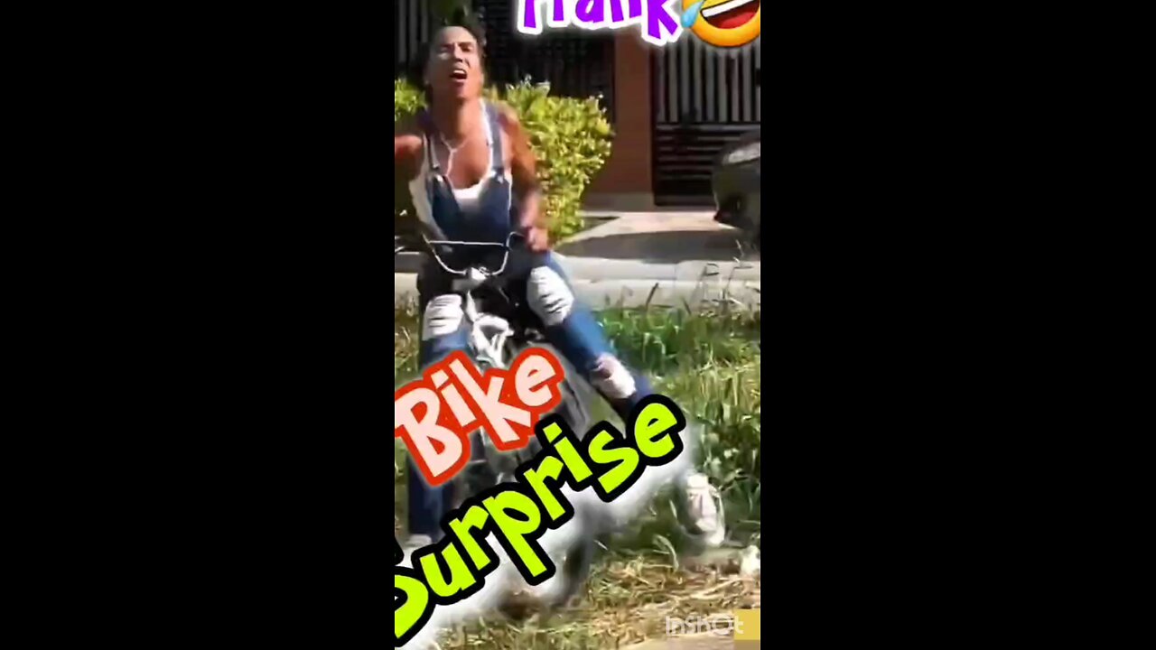 bike surprise 🤣🤣🤣😂🤣