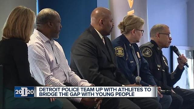 Detroit 2020: Sports stars help police and youth build relationships in Detroit