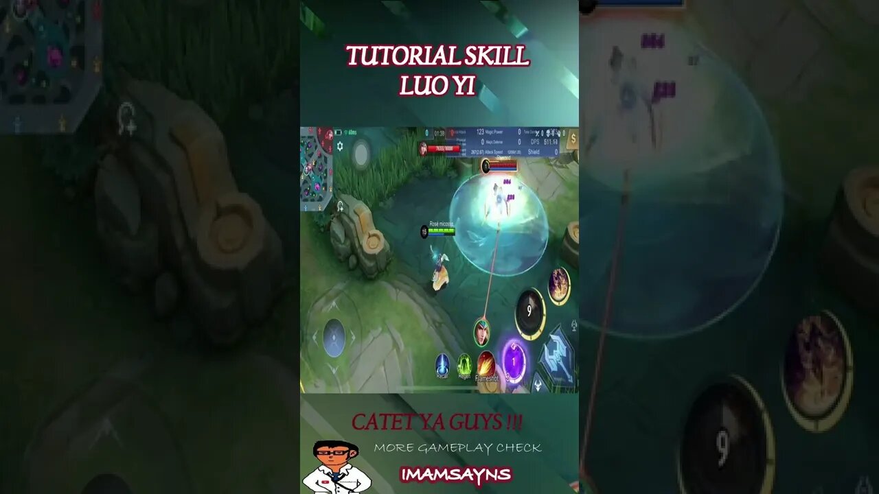 TUTOR SKILL LUO YI #shorts #mobilelegends #mlbb #gameplay #fyp #luoyimobilelegends #skill #combo