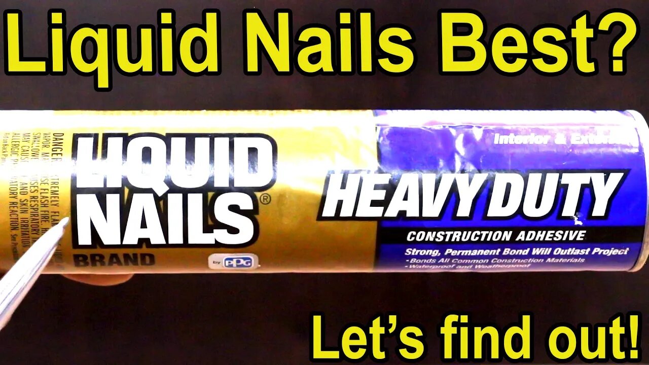 Is Liquid Nails as good as Loctite? Let's find out! Construction Adhesive Episode 2