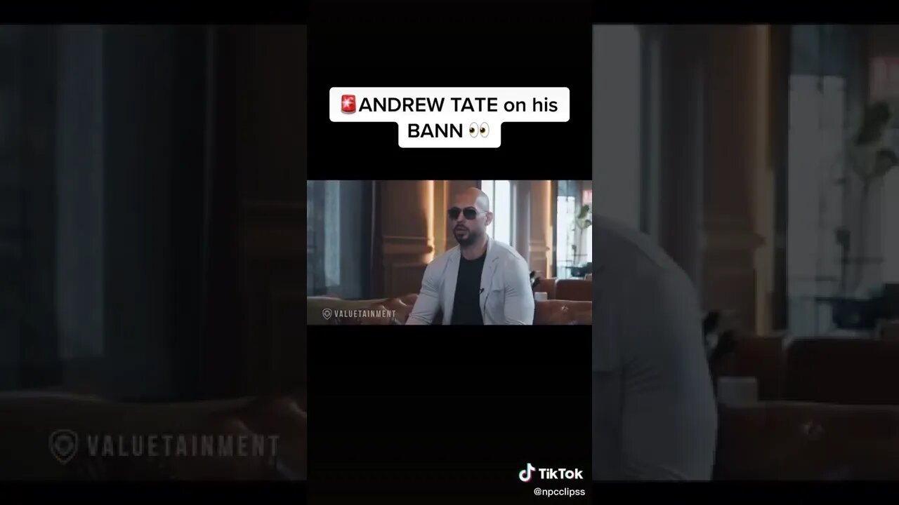 Andrew Tate on his Ban!