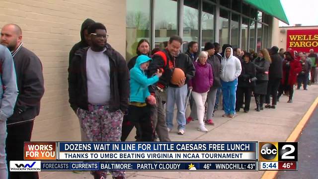 Little Caesars offers free lunch after UMBC beat Virginia