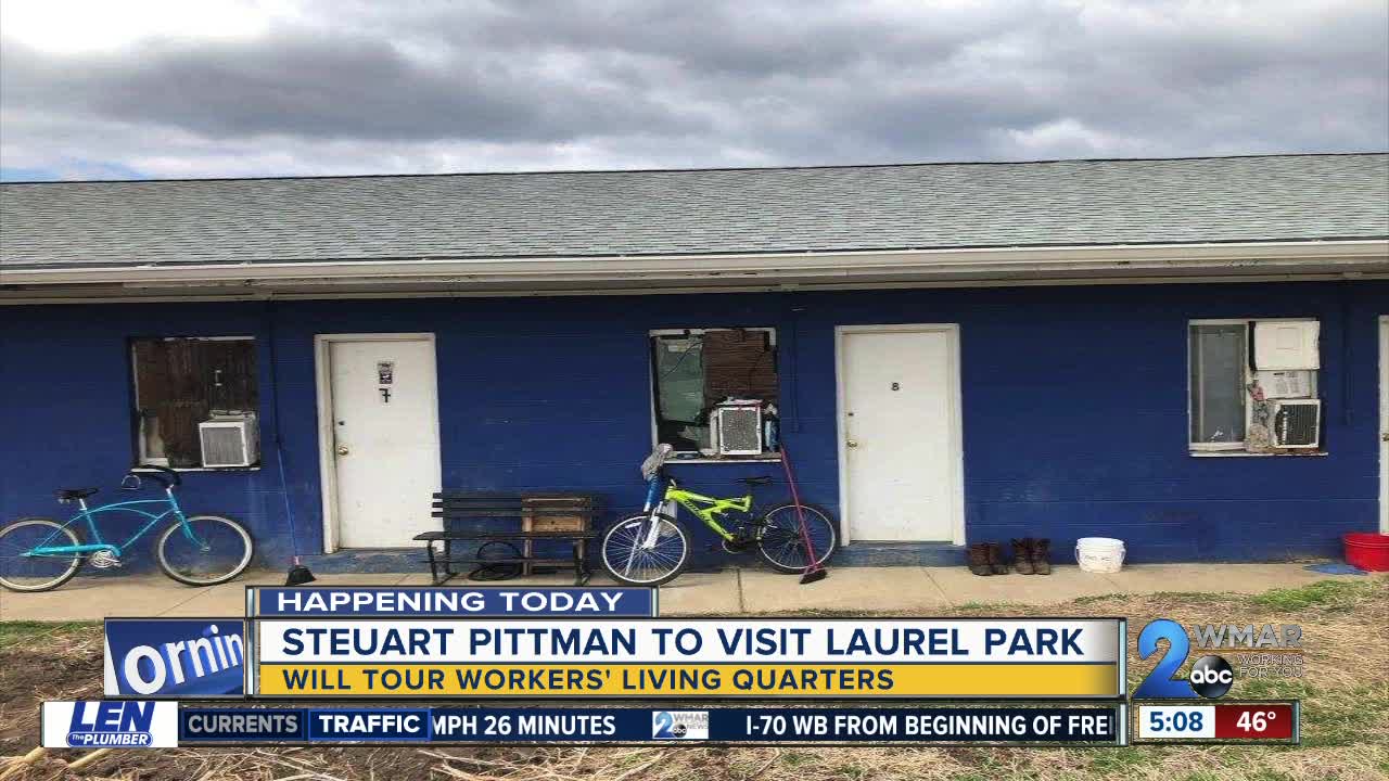 Steuart Pittman to visit Laurel Park after pictures of living conditions released