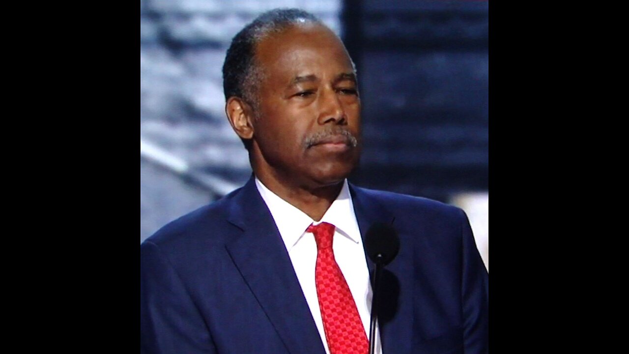 Dr. Ben Carson speaking at the 2024 RNC supporting Donald Trump for President