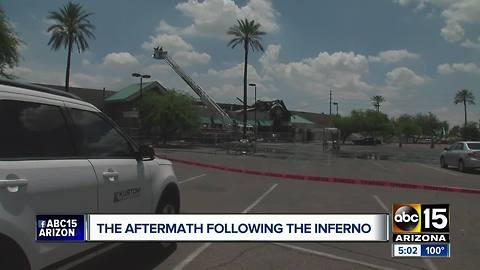 Aftermath of massive north Phoenix Safeway inferno