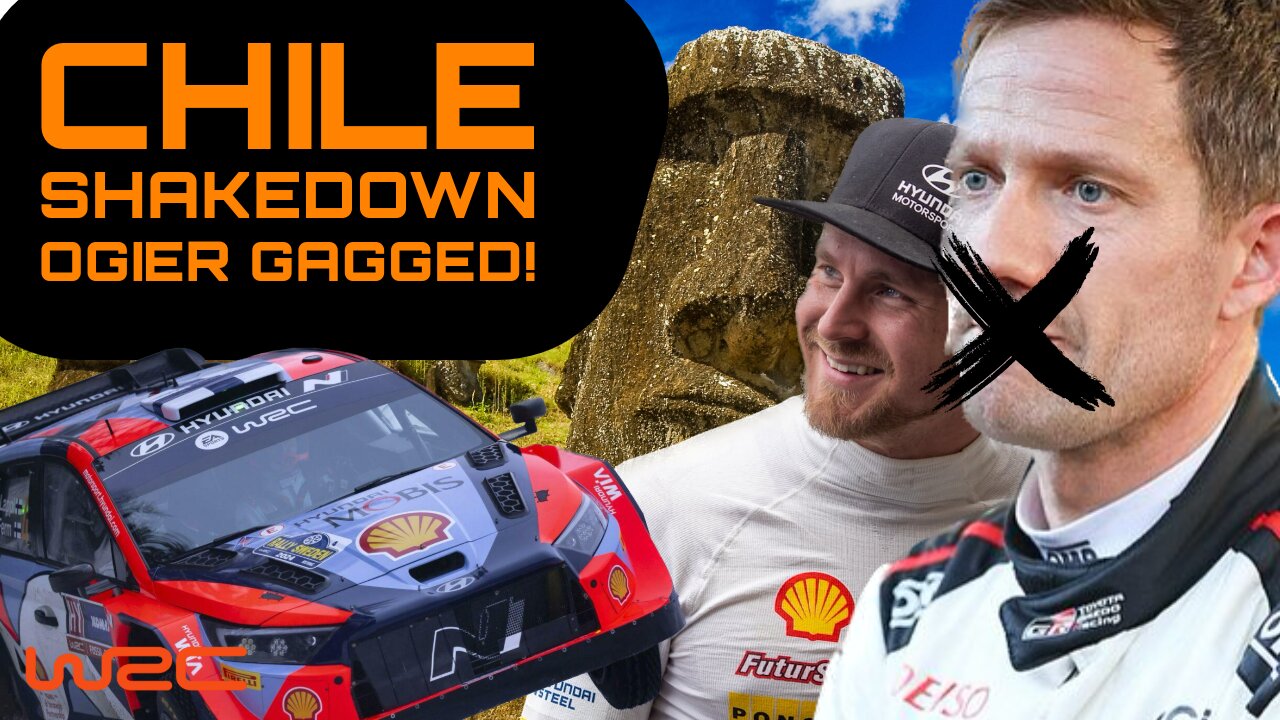 WRC Chile Shakedown and Ogier's gagged 7 words!