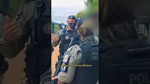 Cidadão com motocicleta irregular Sargento Alda #policial