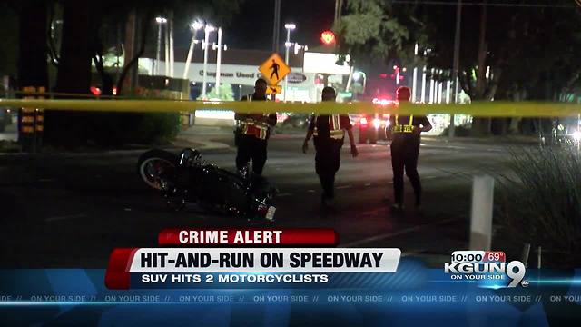 Motorcyclist injured in hit-and-run