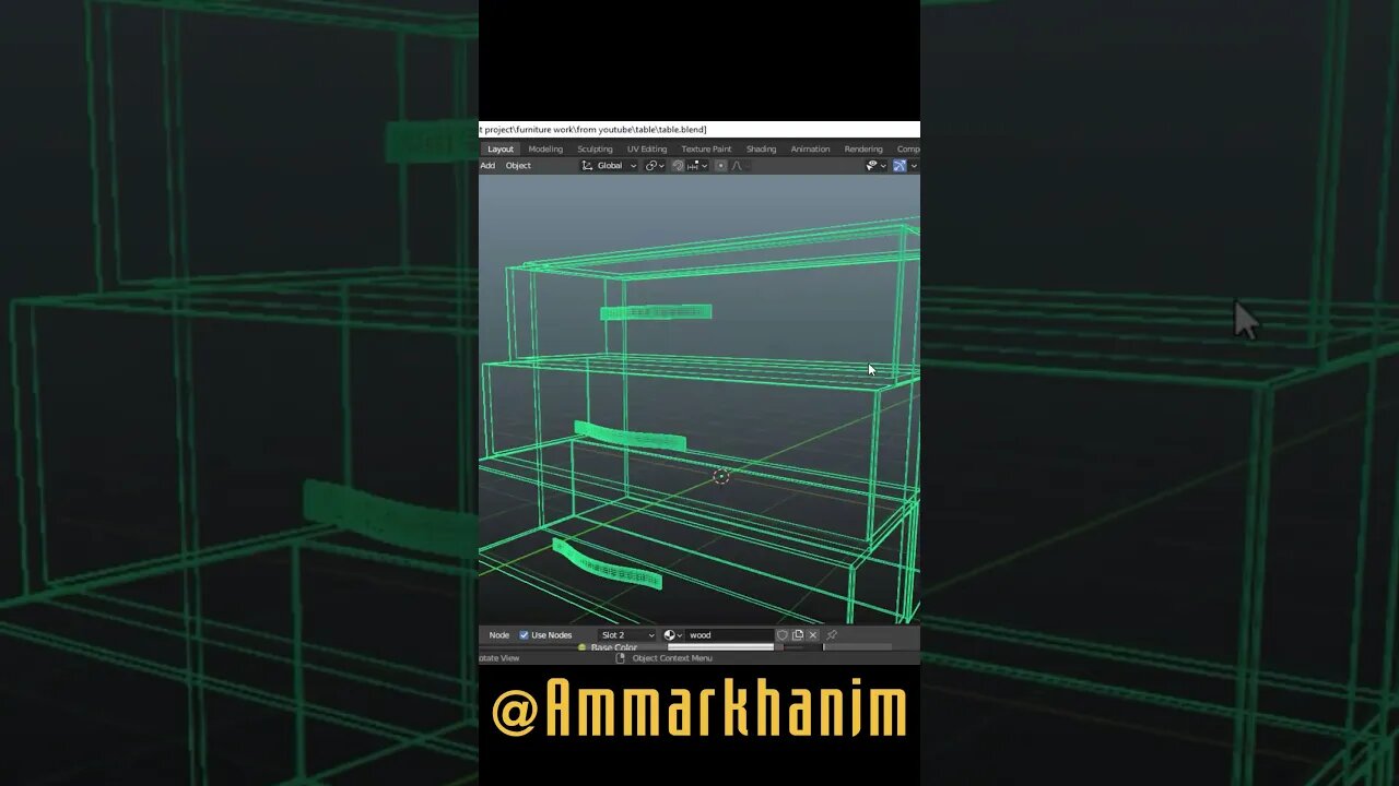 Side Table #UVUnwrap #blender3d #blender | #Ammarkhanim