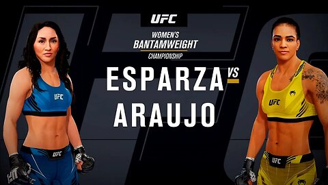 EA Sports UFC 4 Gameplay Viviane Araujo vs Carla Esparza