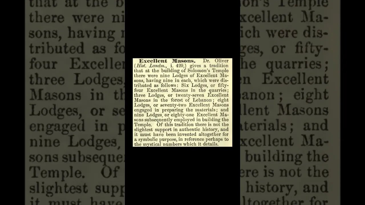 Excellent Masons: Encyclopedia of Freemasonry By Albert G. Mackey