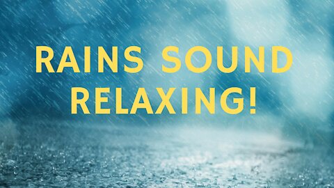 Rain sound to sleep, relax and meditation asmr