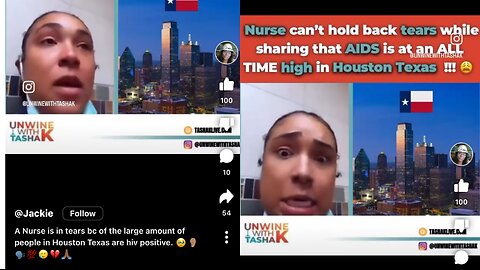 Houston TEXAS Nurse in tears for how many patients are HIV POSITIVE