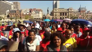 SOUTH AFRICA - Pretoria - Dis-Chem Employees march to CCMA (video) (pKn)