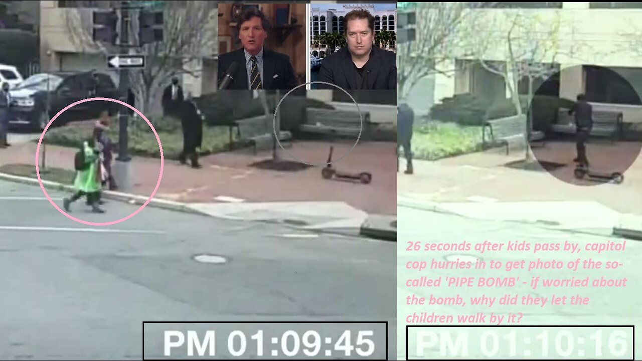 Gov Involved in Planting DC Pipe Bomb!? Darren Beattie SHOCKING Video: Cops Let Kids Walk by 'BOMB', Unconcerned 4 Their Safety - Tucker Carlson