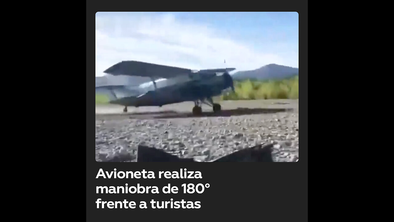 Turistas fueron sorprendidos por una avioneta cerca de su pícnic a la orilla de un río