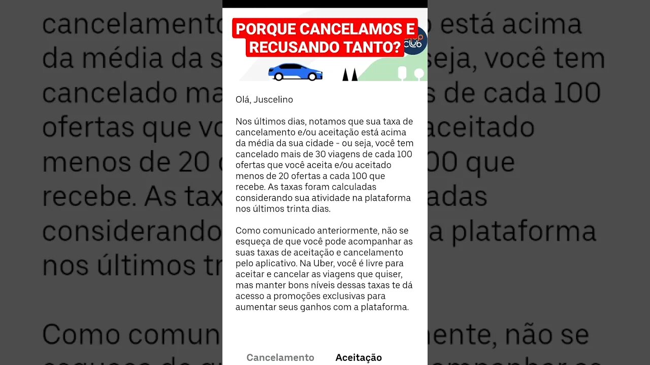PORQUE CANCELAMOS E RECUSAMOS TANTO?