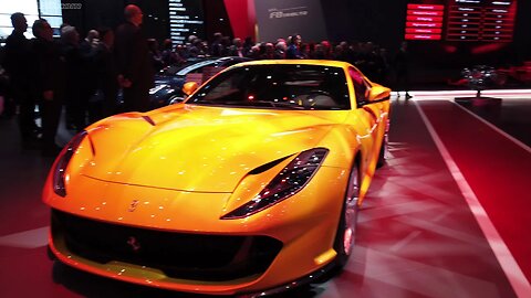 Ferrari F8Tributo Press Conference with John Elkann in 4k Ultra HD at Geneva Salon 2019