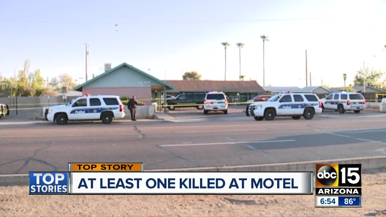 One killed at motel near 33rd Avenue and Buckeye Road