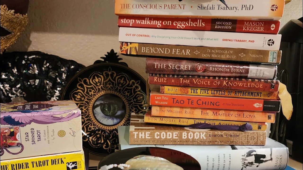 Some books through my pre/post Awakening #veronicabartolinihttps://linktr.ee/codebreakerrealtalk