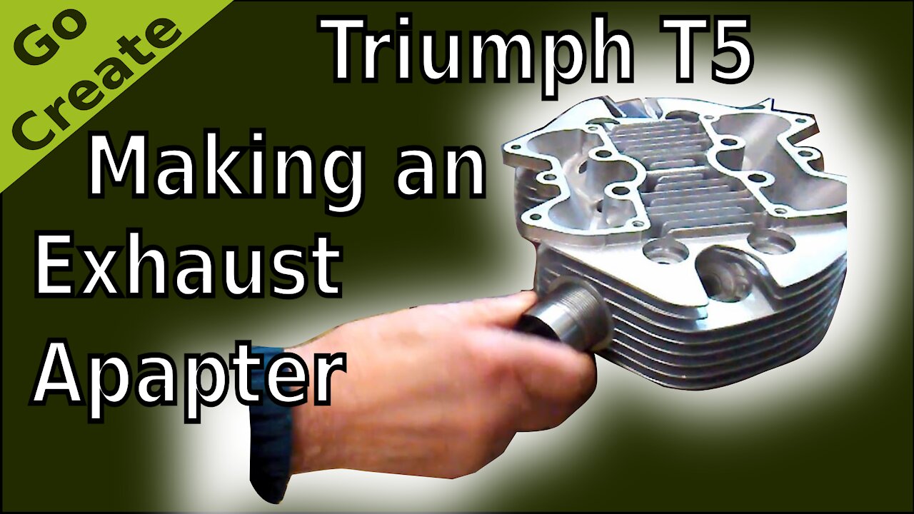 1957 Triumph 5T Classic Bike - Making a Stainless Steel Exhaust Adapter