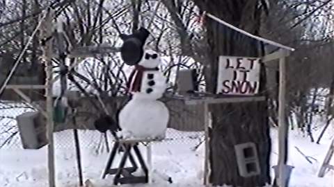 Man Wins At Destroying A Snowman