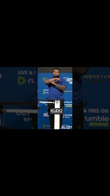 Kalani "Toko" Vakameilalo weighs in at 382lbs for the first ever Super Heavyweight Championship bout