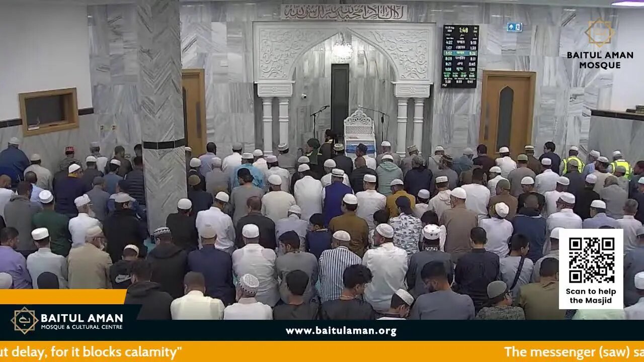 LIVE JUMMUAH KHUTBAH BAITUL AMAN MOSQUE: Ustad Mohammad Bila Abdullah