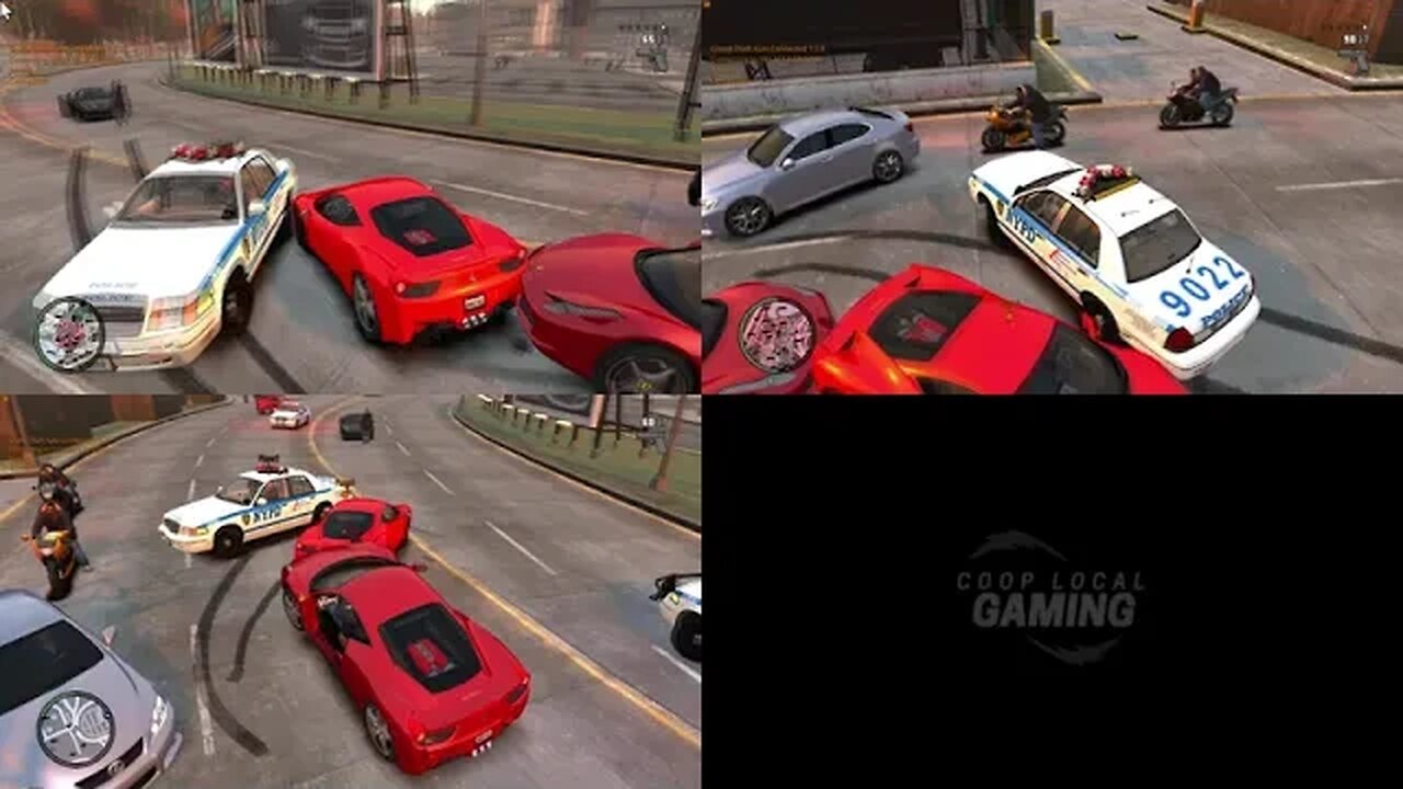 3 Players Having Fun on GTA IV in 2023 - Splitscreen on Nucleus Coop