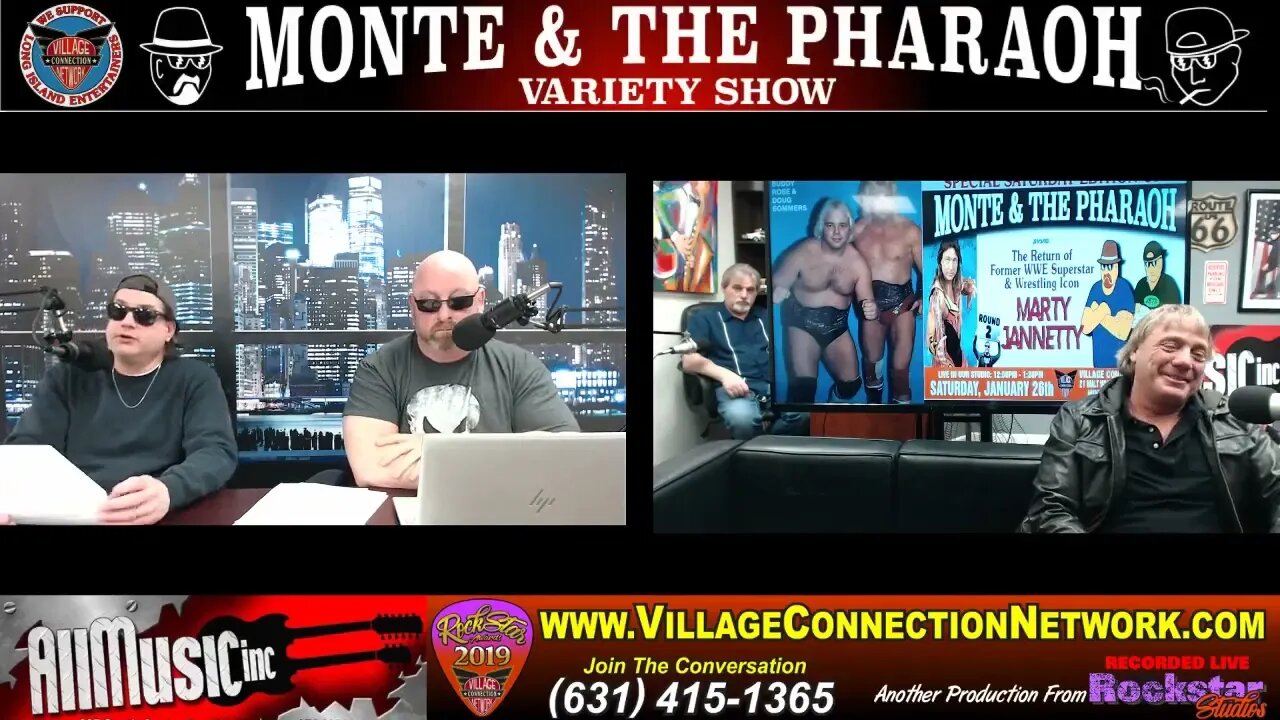 @montethepharaohli1prowrestling present Marty Jannetty in studio