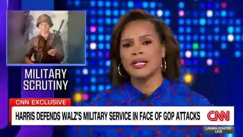 Laura Coates from CNN interviews Tim Walz's former Command Sergeant Major Doug Julin.