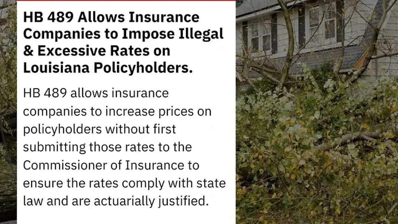 Louisiana House approves bill that would allow insurers to hike rates without prior approval