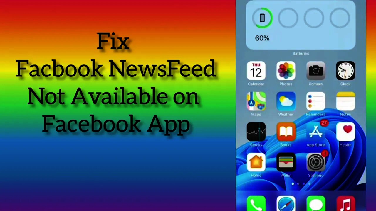 Facebook News Feed Not Showing On Facebook App || new feed isn't available right now problem fixed