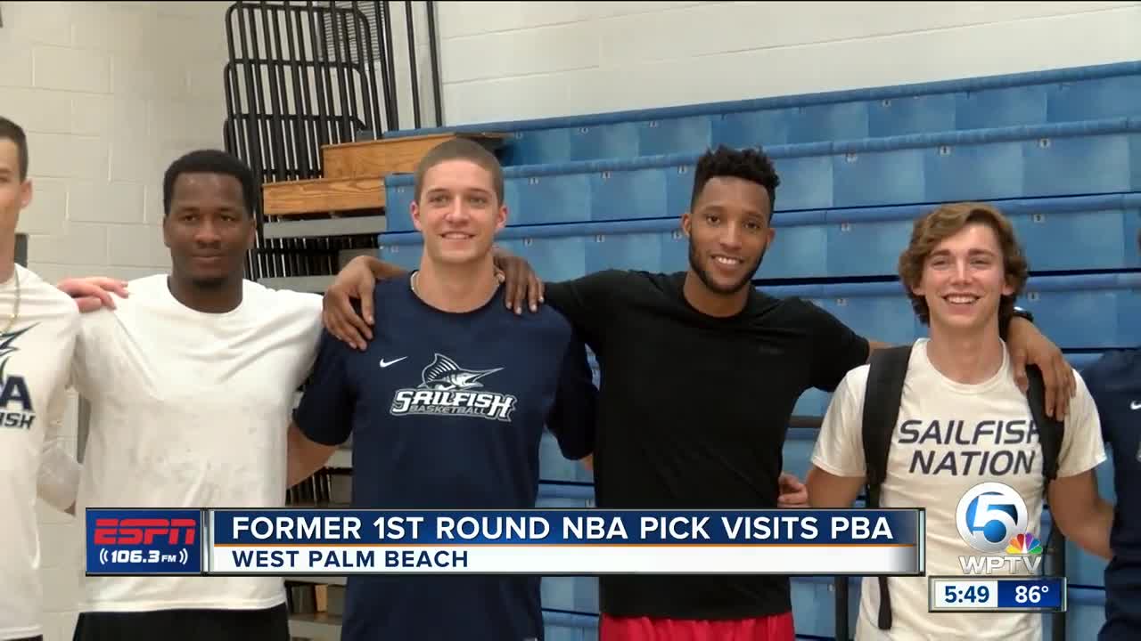 Evan Turner visits PBA mens and womens Basketball