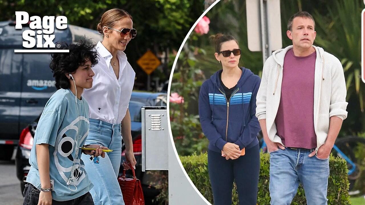 Jennifer Lopez goes shopping with Emme while Ben Affleck spends the day with ex Jennifer Garner amid divorce rumors