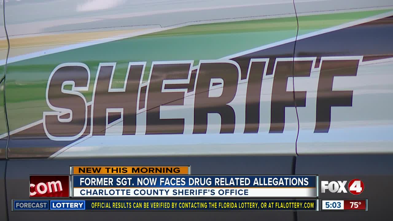 Former Charlotte Co. sergeant facing drug trafficking allegations