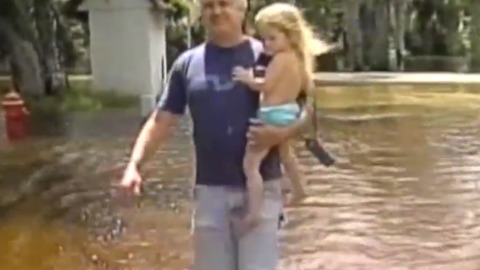 Stay out of the water if flooding occurs