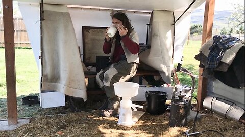 SHTF Dairy Wagon w/ Manual Cream Separator and Solar Fridge!?