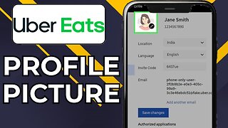 HOW TO CHANGE UBER EATS PROFILE PICTURE