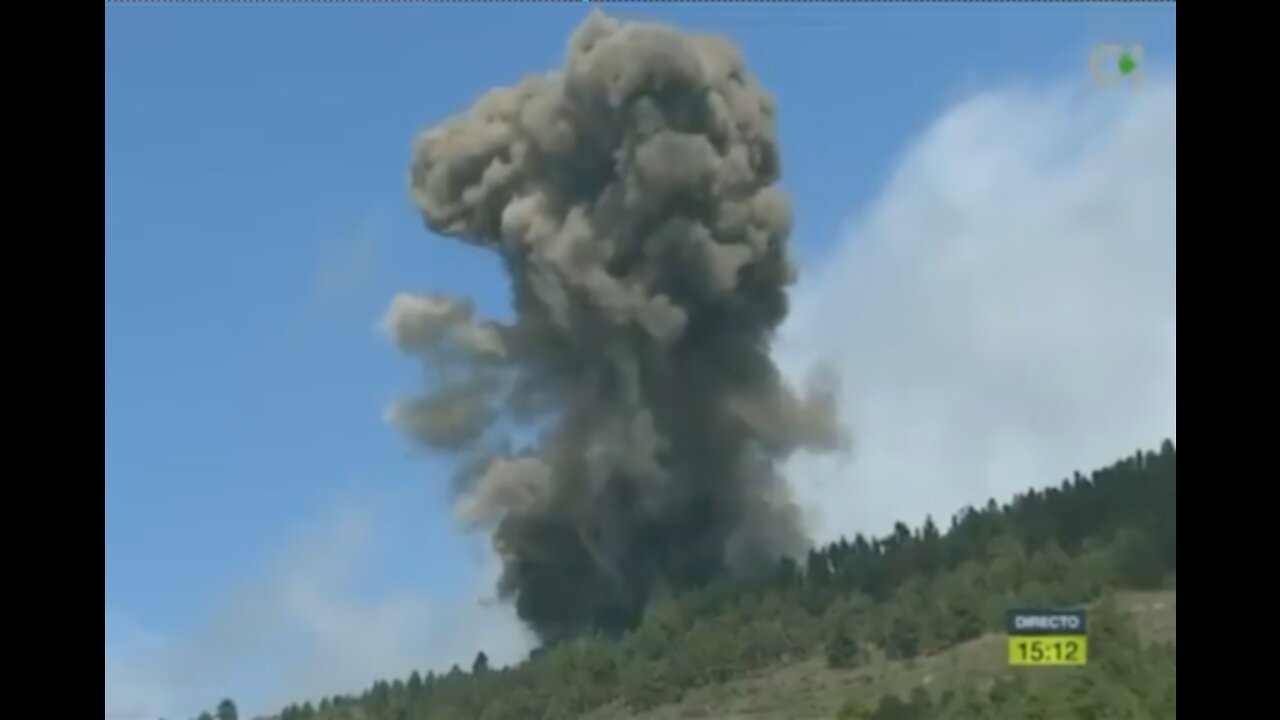 The eruption has begun on the island of La Palma (Spain)