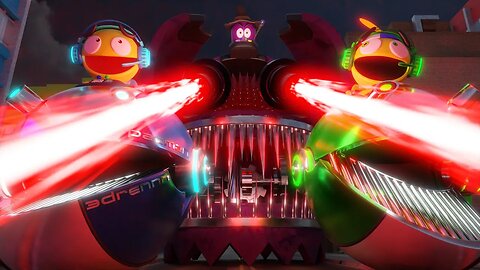 Pacman & Pacman Jr VS WARLOCK & ROBOT GHOST | Walking at night can be DANGEROUS!!!