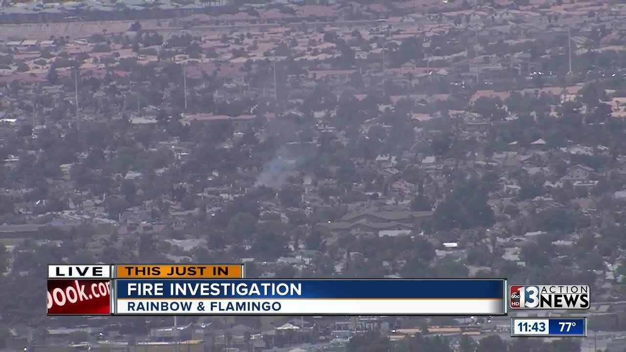 Fire near Rainbow and Flamingo Road | Breaking news