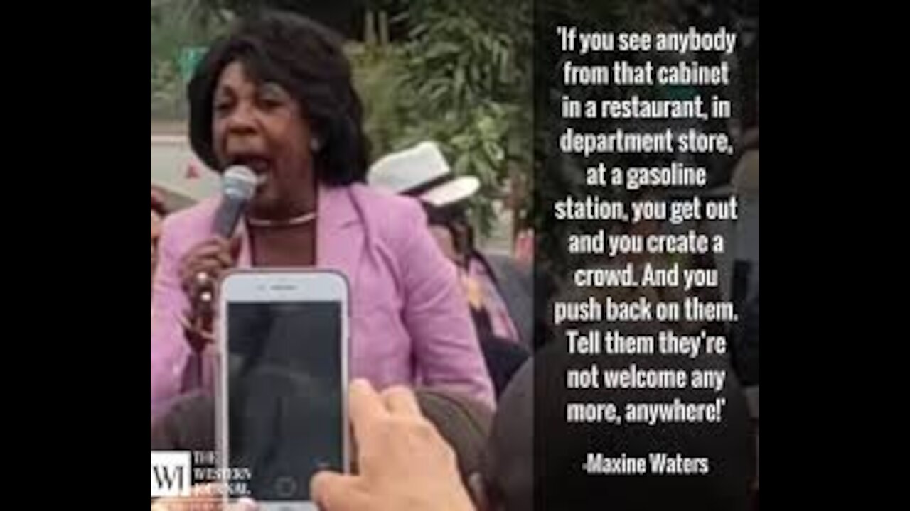 Maxine Waters Called For Harassment Against Trump Supporters On June 25, 2018