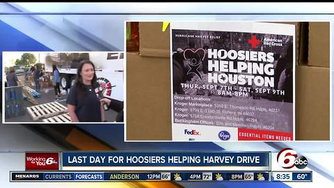 Saturday is the last day for Hoosiers Helping Houston