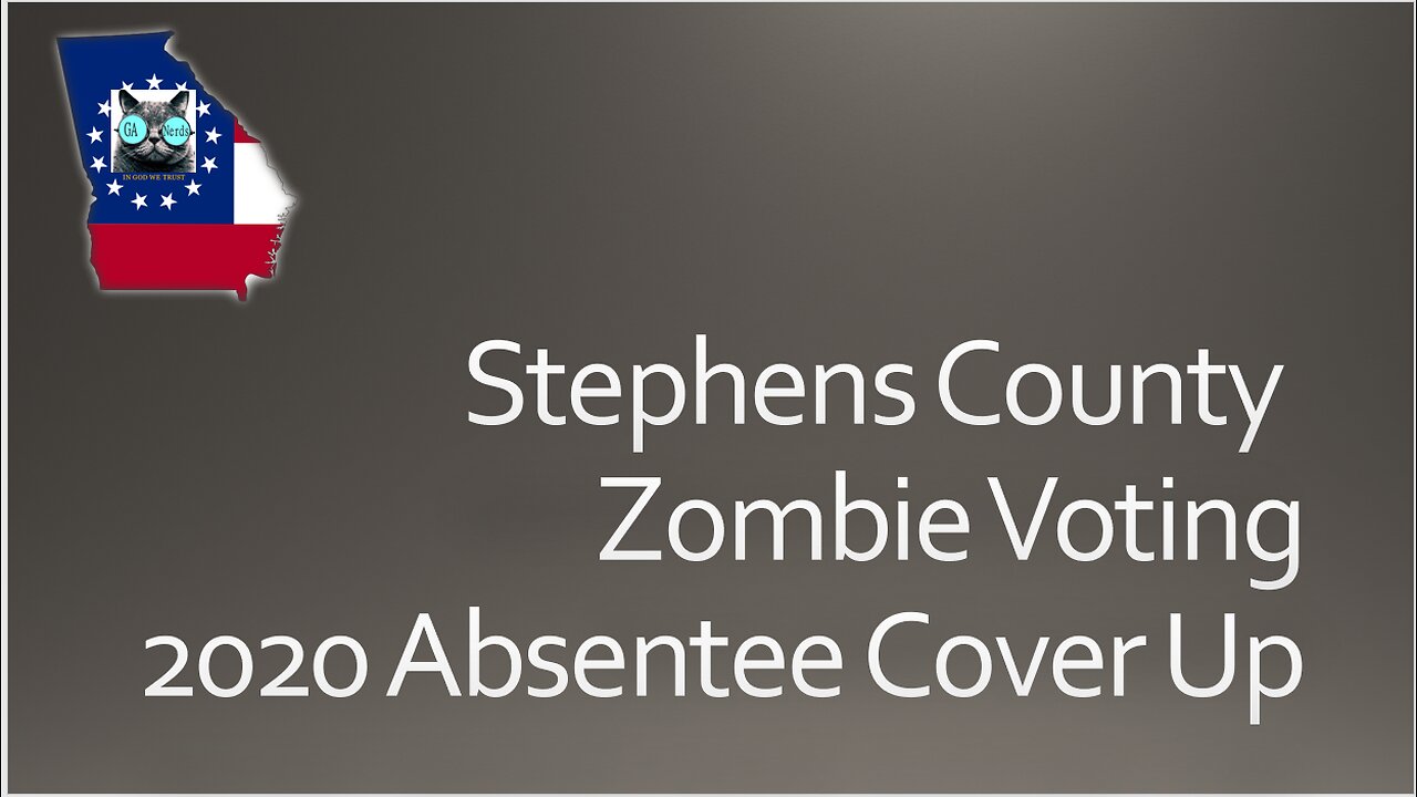Stephens County lets Zombies vote in 2020 and then covers up the crime