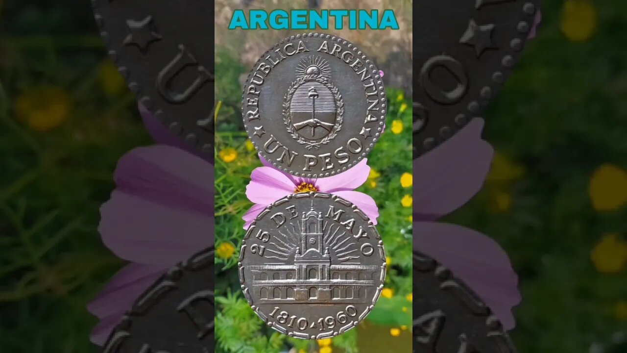 Argentina 1 Peso 1960.#shorts #coinnotesz