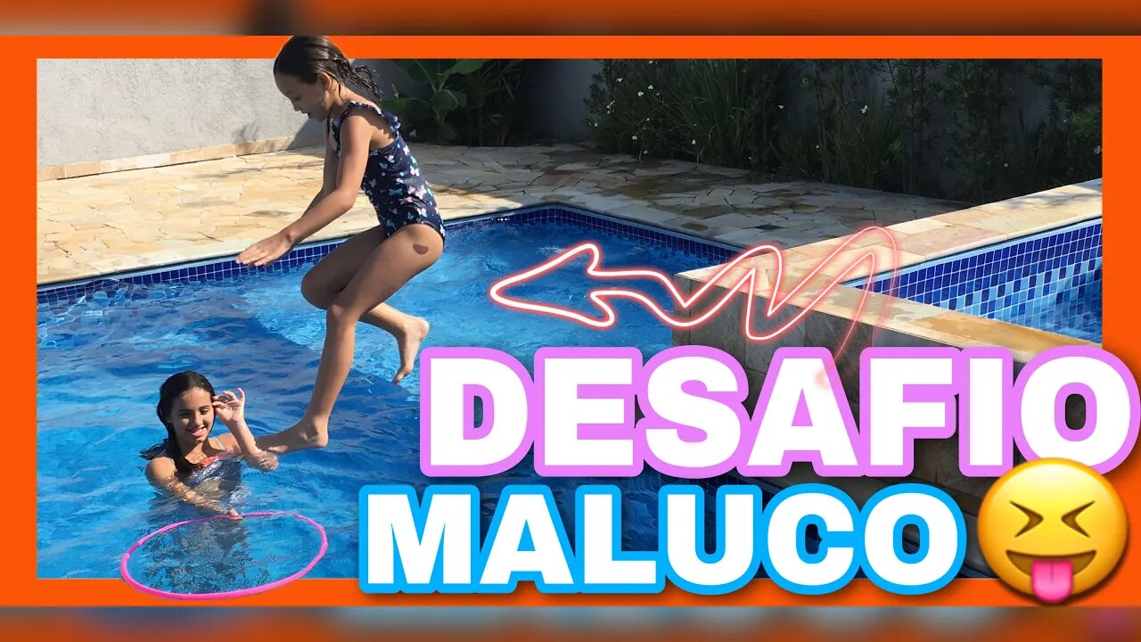 QUE PULO FOI ESSE ?😱 / DESAFIO DA PISCINA - 3 irmãs demais - kids fun